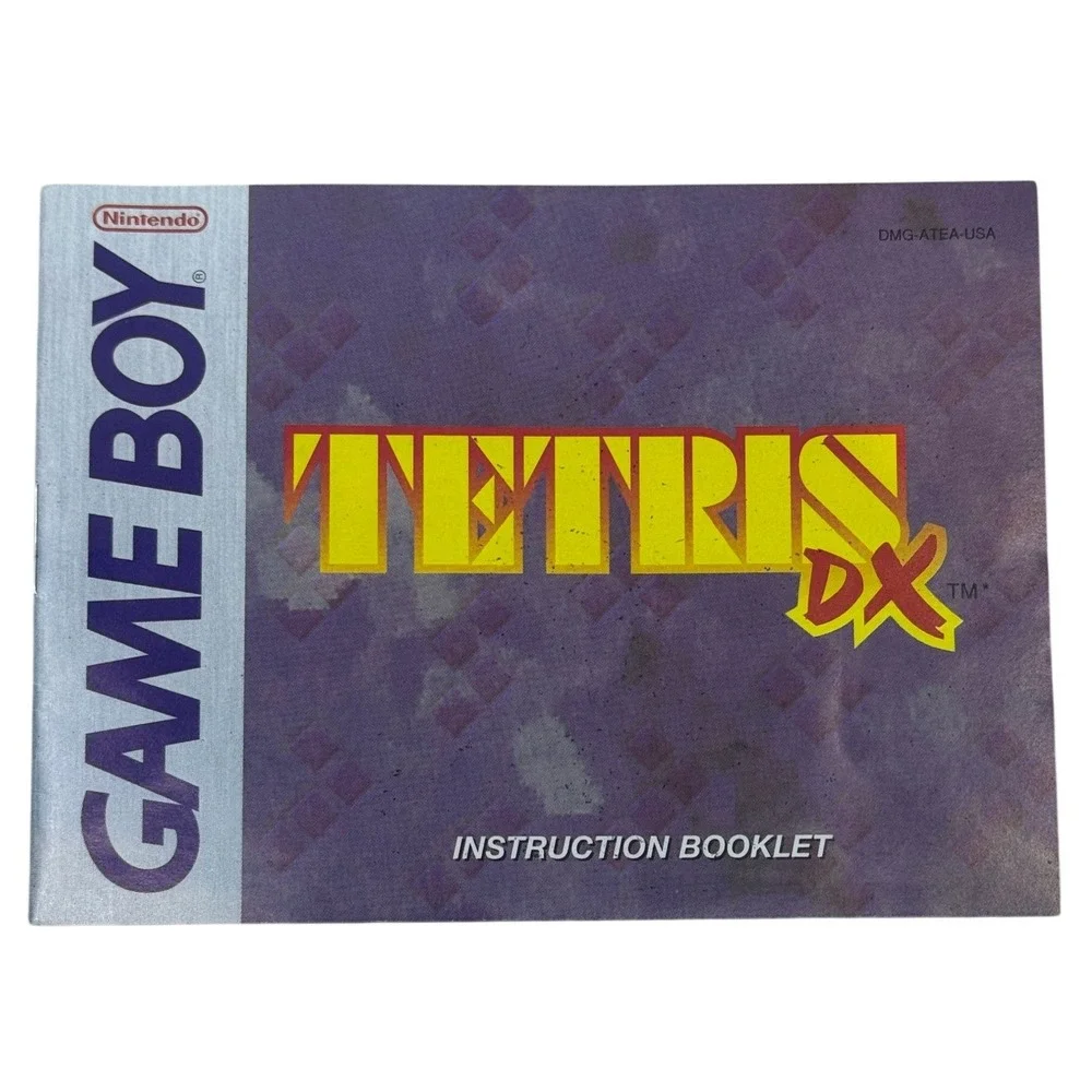 Nintendo Tetris DX Game Boy Color Instruction Booklet Manual DMG-ATEA-USA‎